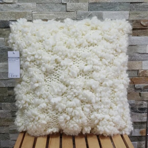 Nordstrom Hand Crafted Novelty Chunky Knit Pillow - Picture 3 of 5